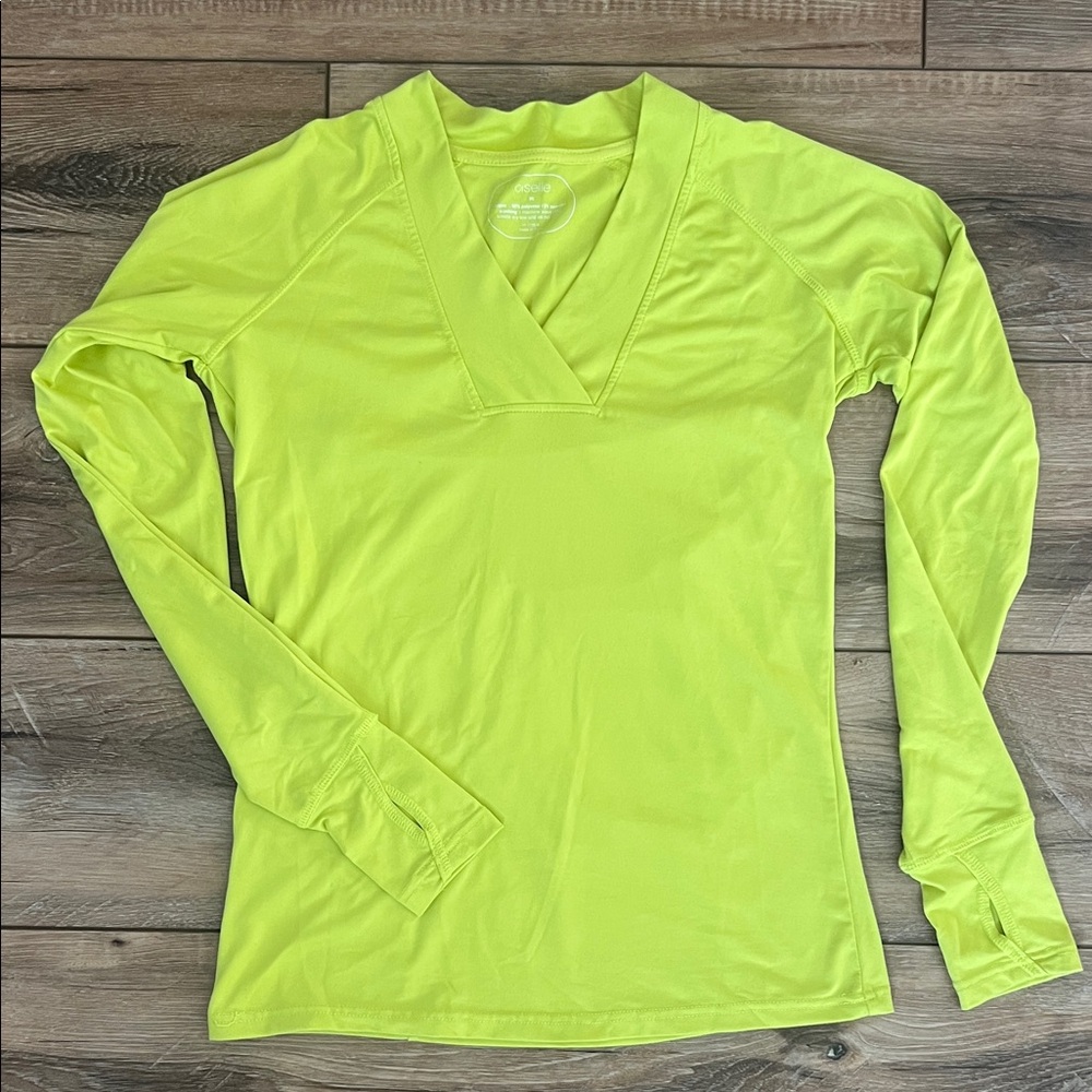 Oiselle Vibrant Lime Long Sleeve Women's Top